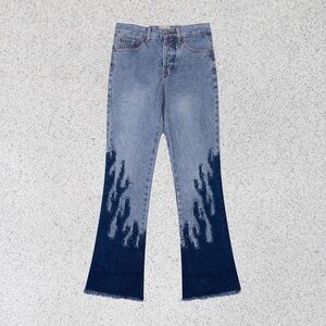 Gallery Dept 23Fw Flame Bootcut Jeans Blue
